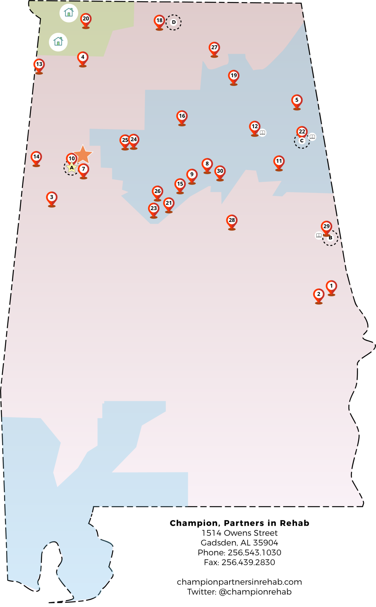 Rehabilitation Services in Gadsden, AL Champion, Partners in Rehab